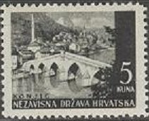 Stamp, Konjic, Croatia,  , Landscapes
