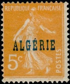 Stamp, Type Semeuse, Algeria,  