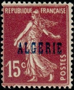 Stamp, Type Semeuse, Algeria,  
