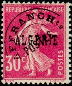 Stamp, Type Semeuse, Algeria,  