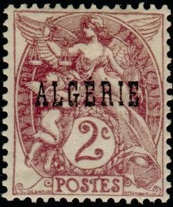 Stamp, Type Blanc, Algeria,  