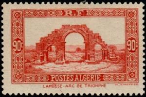 Stamp, Sites et monuments, Algeria,  