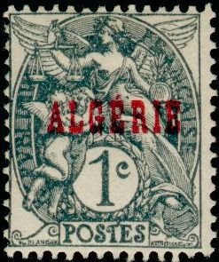 Stamp, Type Blanc, Algeria,  
