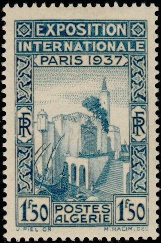 Pavillon algérien de l'exposition-Algerian pavilion of the e