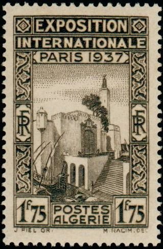 Pavillon algérien de l'exposition-Algerian pavilion of the e
