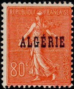 Stamp, Type Semeuse, Algeria,  