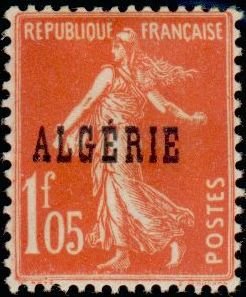 Stamp, Type Semeuse, Algeria,  