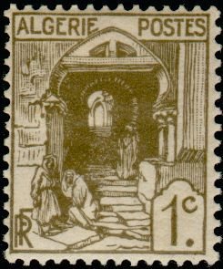 Stamp, Kasbah Street, Algeria,  