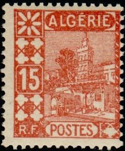 Stamp, Sidi Abderahmane Mosque, Algeria,  