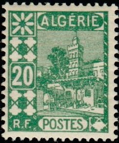 Stamp, Sidi Abderahmane Mosque, Algeria,  