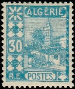Stamp, Sidi Abderahmane Mosque, Algeria,  