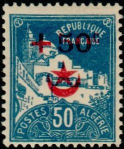 Stamp, La Pecherie mosque, Algeria,  