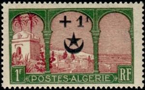 Stamp, Overlooking the Bay of Algiers, Algeria,  