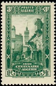 Stamp, Centenaire de l'Algérie française-Centenary of French Algeri, Algeria,  