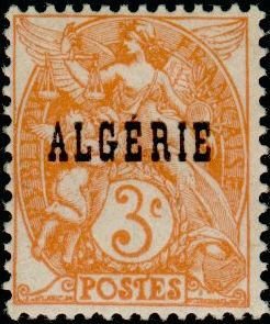 Stamp, Type Blanc, Algeria,  