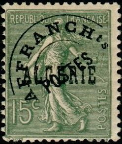 Stamp, Type Semeuse, Algeria,  