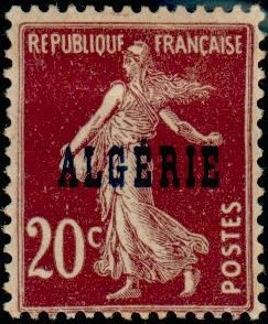 Stamp, Type Semeuse, Algeria,  