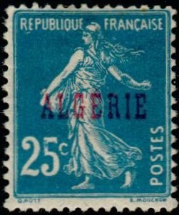Stamp, Type Semeuse, Algeria,  