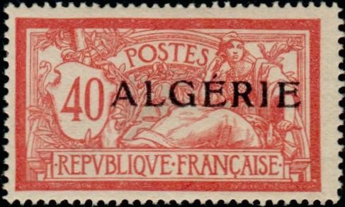 Stamp, Type Merson, Algeria,  