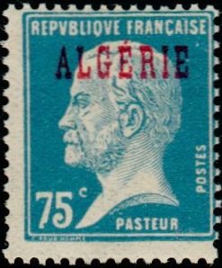 Stamp, Type Pasteur, Algeria,  