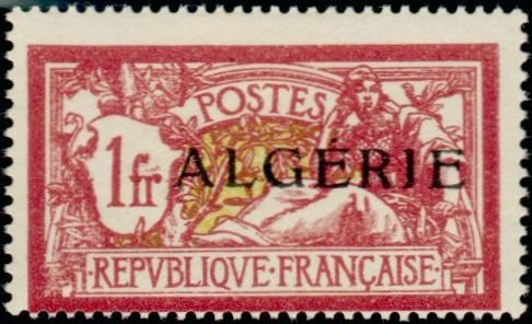 Stamp, Type Merson, Algeria,  