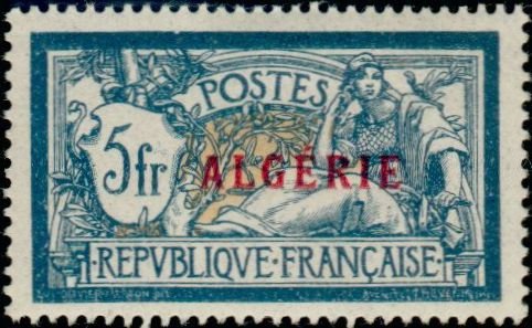 Stamp, Type Merson, Algeria,  