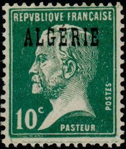 Stamp, Type Pasteur, Algeria,  