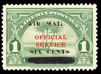 Stamp, Overprint, Liberia,  