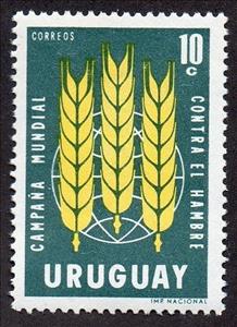 Stamp, Global campaign aganist hunger, Uruguay,  