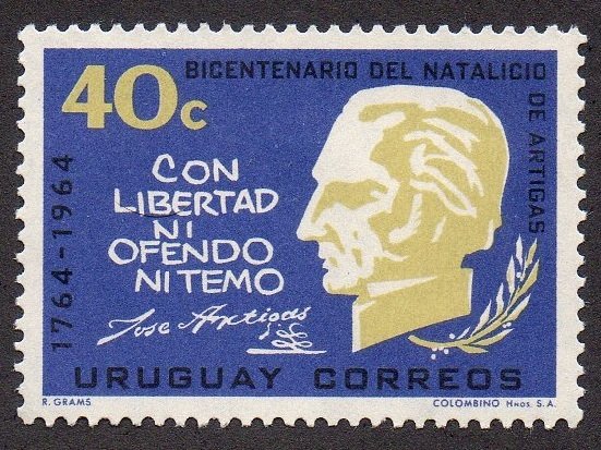 Gral. Jose Artigas and famous quote