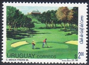 Stamp, Cerro golf club, Montevideo, Uruguay,  