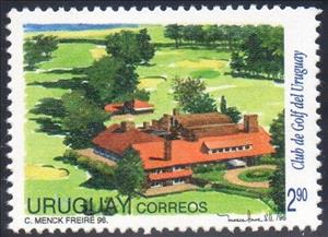 Stamp, Golf club of Uruguay, Montevideo, Uruguay,  