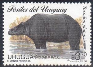 Stamp, Toxodon platensis, Uruguay,  