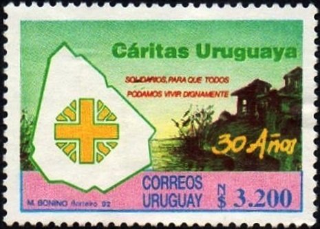 Map, huts and water