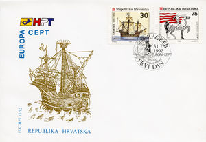Europa - 500 Years of Discovering of America (FDC)