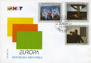 Europa - Croatian Modern Art (FDC)