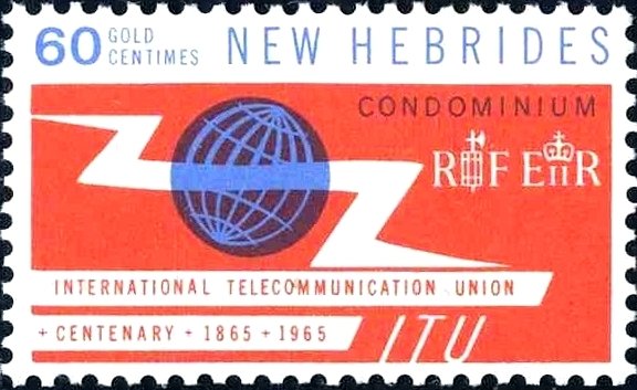 Globe with Lightning and Teletype Tape