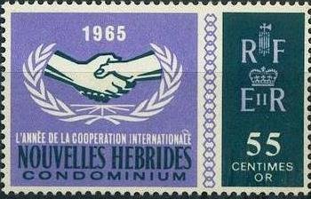 Handshake as a Symbol of Cooperation in the UN, Inscription