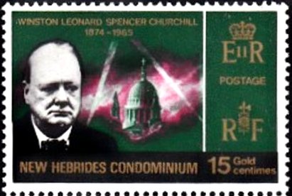 Winston Churchill, St. Paul's Cathedral surrounded by fireli