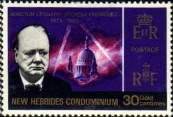Winston Churchill, St. Paul's Cathedral surrounded by fireli