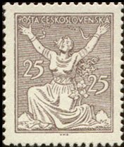 Stamp, Breaking Chains to Freedom, Czechoslovakia,  