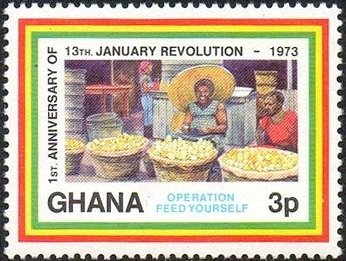 Stamp, Market, Ghana,  