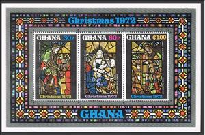 Souvenir Sheet, Sheet of 3, Ghana,  , Christmas