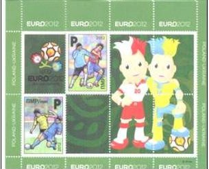 Souvenir Sheet of 2, various soccer players