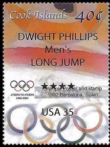 Stamp, Gold Medaillist Athens 2004, Cook Islands,  , Olympic Games