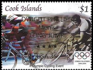 Stamp, Gold Medaillist Athens 2004, Cook Islands,  , Olympic Games