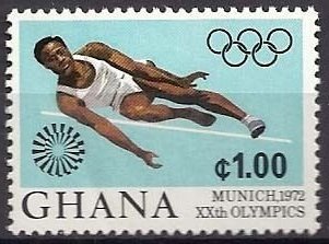 Stamp, High Jump, Ghana,  , Olympic Games