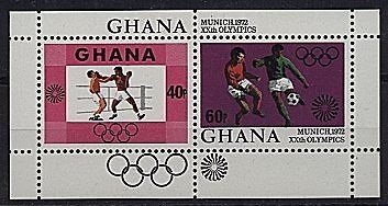 Souvenir Sheet, Sheet of 2, Ghana,  , Olympic Games