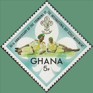 Stamp, Senior,Cub Scout,Badge, Ghana,  
