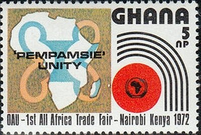 Stamp, Emblem,Map,Symbol, Ghana,  